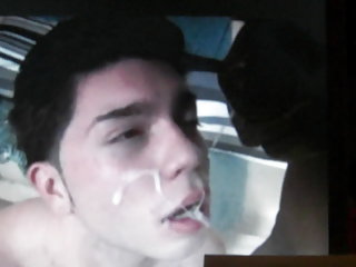 2 huge cum loads on guys face